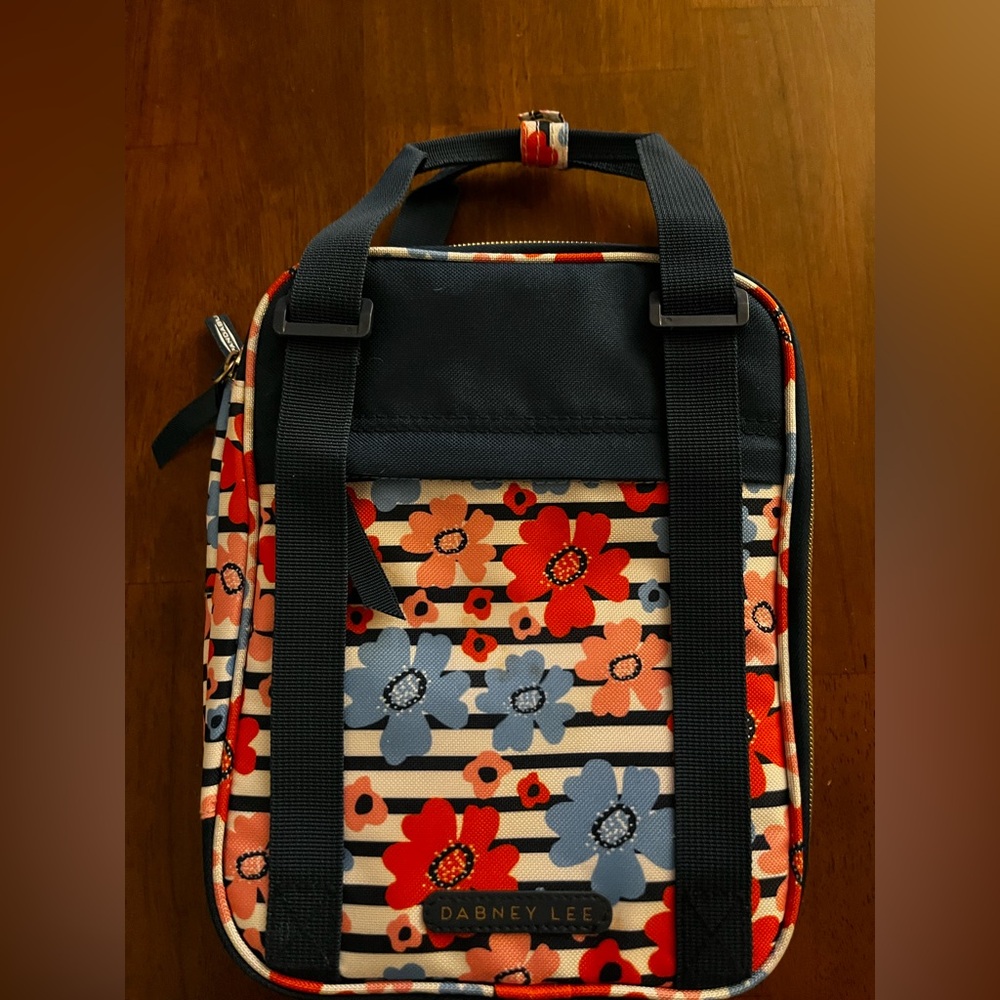 Dabney Lee Floral Striped Lunch Bag